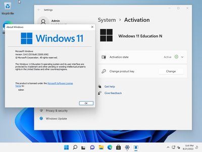 Windows 11 21H2 Build 22000.856 Aio 13in1 (No TPM Required) With Office 2021 Pro Plus Preactivated