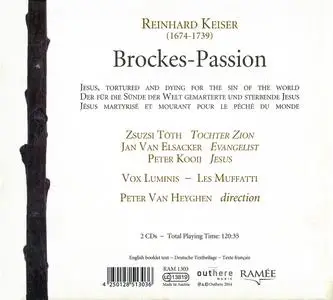 Peter Van Heyghen, Les Muffatti, Vox Luminis - Keiser: Brockes-Passion (2014)