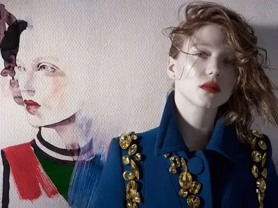 Lea Seydoux by Michelangelo Di Battista for Vоgue Italia February 2014
