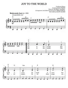 Joy To The World (Unspeakable Joy) - Chris Tomlin, George F. Handel, Isaac Watts (Easy Piano)