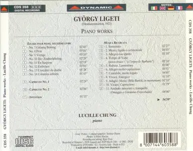 György Ligeti - Piano Works - Lucille Chung (2001)
