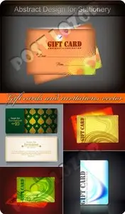 Gift cards and invitations vector