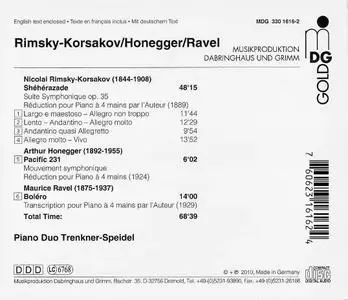 Duo Trenkner-Speidel - Rimsky-Korsakov, Honegger, Ravel: Transcriptions for Piano 4 Hands (2010)