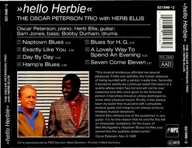 The Oscar Peterson Trio with Herb Ellis - Hello Herbie (1969)