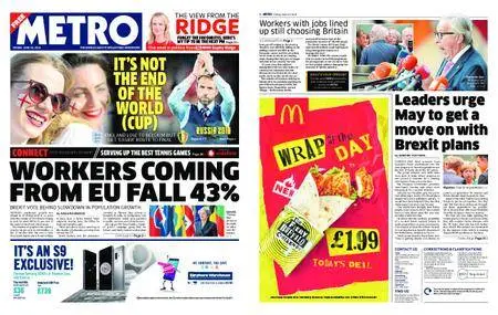 Metro UK – June 29, 2018