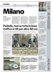 la Repubblica Milano - 27 Gennaio 2018