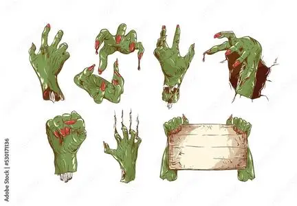 Zombie Hands Halloween Illustration 530171136