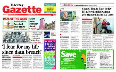 Hackney Gazette – November 09, 2017