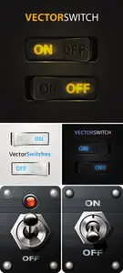 Toggle Switch Vector