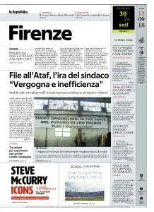 la Repubblica Firenze - 13 Settembre 2018