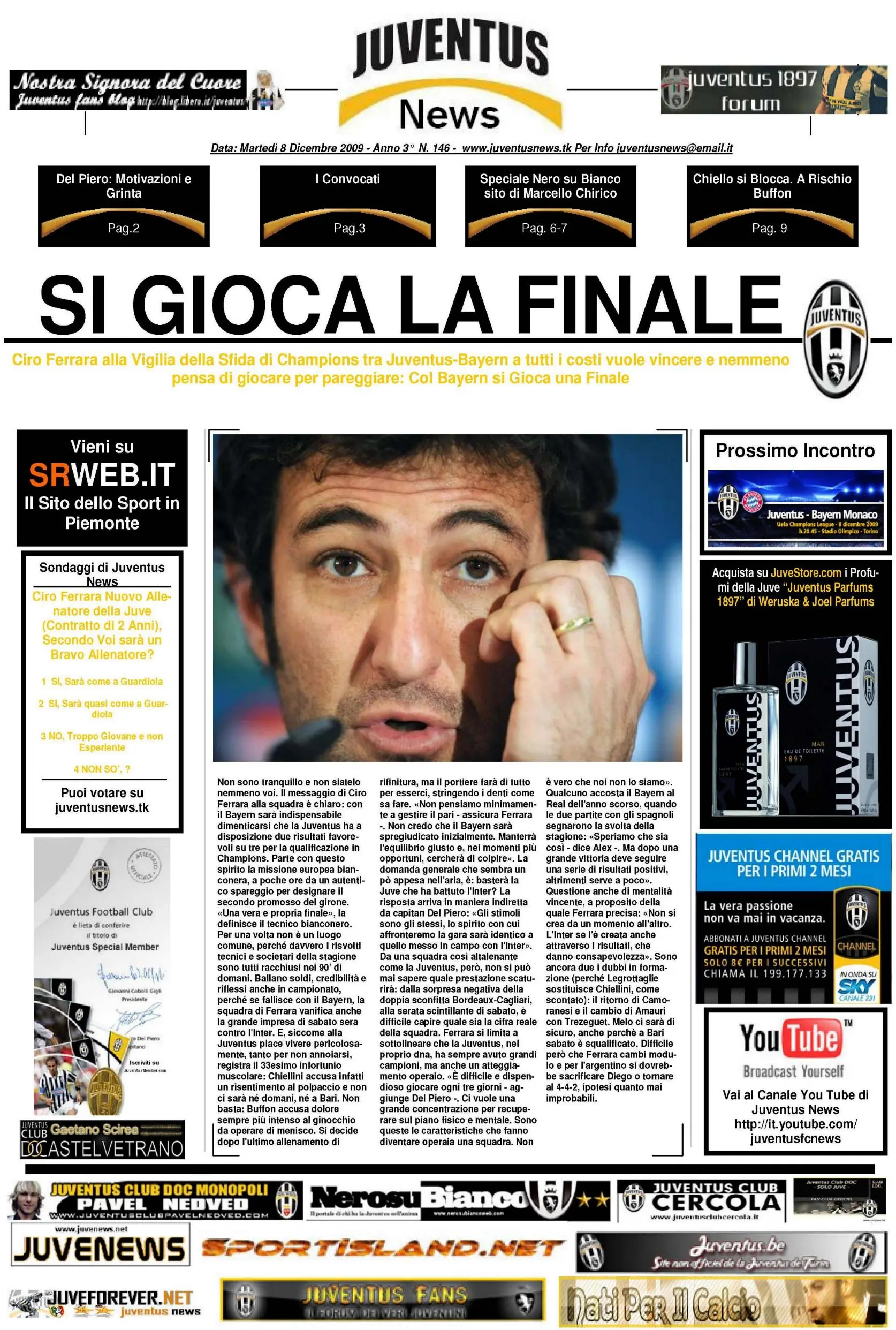 Juventus News 08.12.2009