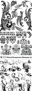 Vectors - Floral Ornaments Elements 16