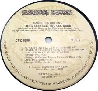 Marshall Tucker Band: Carolina Dreams - Original Capricorn Pressing -24/96 rip to redbook