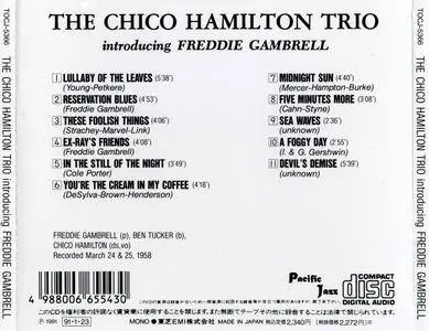 Chico Hamilton - The Chico Hamilton Trio Introducing Freddie Gambrell (1958) {Japan Pacific Jazz TOCJ-5366 rel 1991}