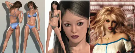 3D: Elin for V4 | Fanny For V4 | Milena for V4