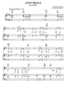 Love Heals - Jonathan Larson, Rent Musical (Piano-Vocal-Guitar)