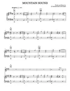 Mountain sound - Of Monsters and Men (Piano-Vocal-Guitar)