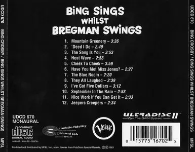 Bing Crosby - Bing Sings Whilst Bregman Swings - 1956 (1996) [MFSL]