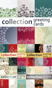 Greeting Vector Cards Collection