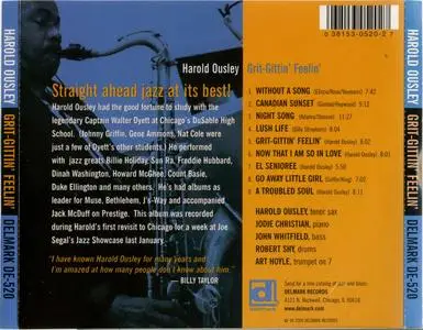 Harold Ousley - Grit-Gittin' Feelin' (2000) {Delmark DE-520}