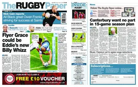 The Rugby Paper – August 16, 2020