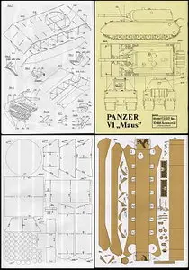 ModelCard 069 Super Panzer V1 Maus [Paper model]