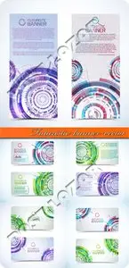 Futuristic banner vector