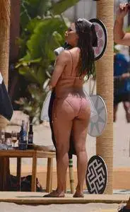 Eva Longoria in Bikini at a Beach in Marbella July 18, 2017