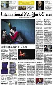 International New York Times - Saturday-Sunday, 28 February-1 March 2015