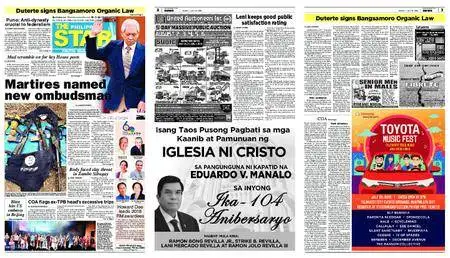 The Philippine Star – Hulyo 27, 2018