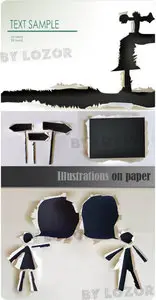 Illustrations on paper