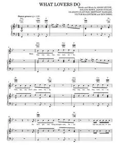 What lovers do - Maroon 5 (Piano-Vocal-Guitar)