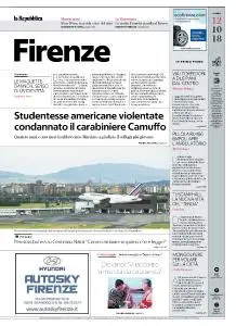 la Repubblica Firenze - 12 Ottobre 2018