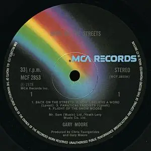 Gary Moore - Back On The Streets (1978) [Vinyl Rip 16/44 & mp3-320 + DVD] Re-up
