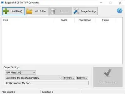 Mgosoft PDF To TIFF Converter 12.1.8