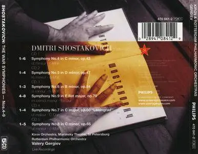 Shostakovich - The War Symphonies (2001) {Gergiev - 5CD Box  Set Philips 470 841-2}