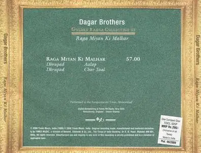 Dagar Brothers - Raga Miyan Ki Malhar (2000) {2003 Times Music}
