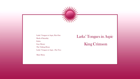 King Crimson - Larks' Tongues In Aspic (1973) {40th Anniversary Series 13CD+DVD+Blu-ray DGM KCCBX5 rel 2012}