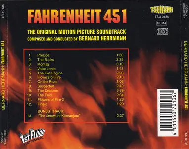 Bernard Herrmann - Fahrenheit 451: Original Motion Picture Soundtrack (1966/1995) Conducted by Bernard Herrmann