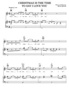 Christmas is the time to say i love you - Billy Squier (Piano-Vocal-Guitar)