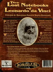 The Lost Notebooks of Leonardo da Vinci (Castle Falkenstein). By Edward Bolme