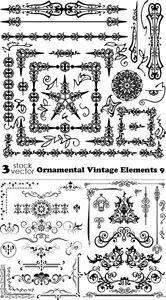 Vectors - Ornamental Vintage Elements 9