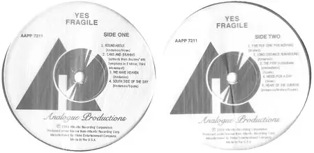 Yes - Fragile - 1971 - 24/96 - 180g Analogue Productions Vinyl