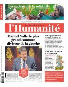 L'Humanité du Mardi 6 Décembre 2016