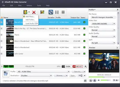 Xilisoft HD Video Converter 7.7.1 build 20130111