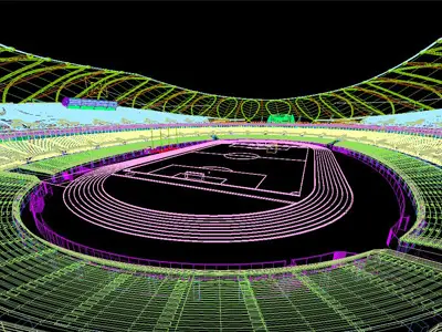 Detail Soccer Stadium