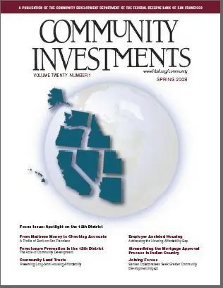Community Investments Magazine, Spring 2008