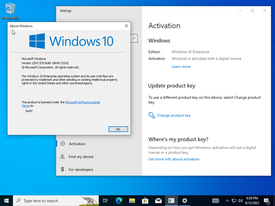 Windows 10 Enterprise 22H2 build 19045.3324 Preactivated (x64) Multilingual August 2023