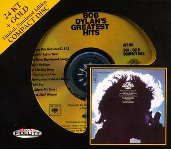 Bob Dylan - Bob Dylan's Greatest Hits (1967) [Audio Fidelity, 24 KT + Gold CD, 2012] (Repost)