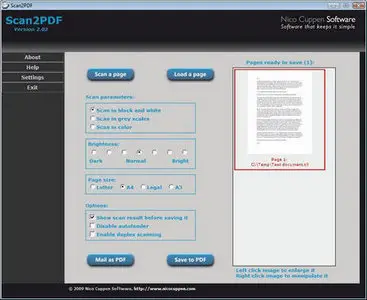 Nico Cuppen Scan2PDF v2.03